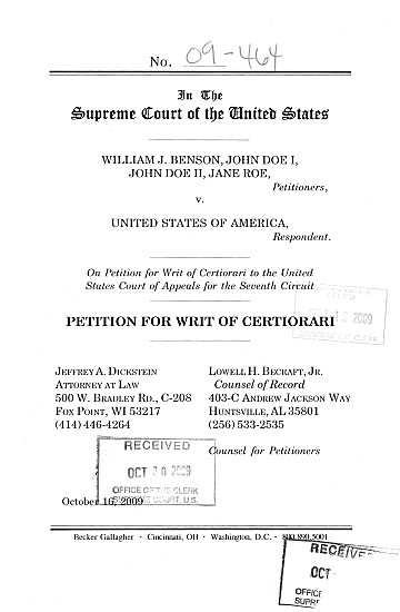 The Supreme Court Petition